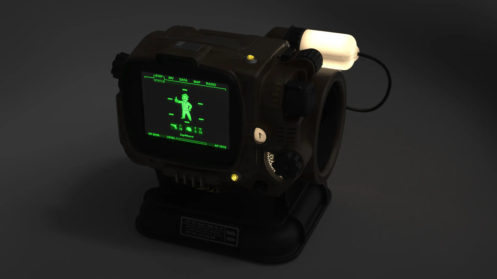Functional Pip-boy 3000 Mk4 from Fallout 4 - Hackster.io